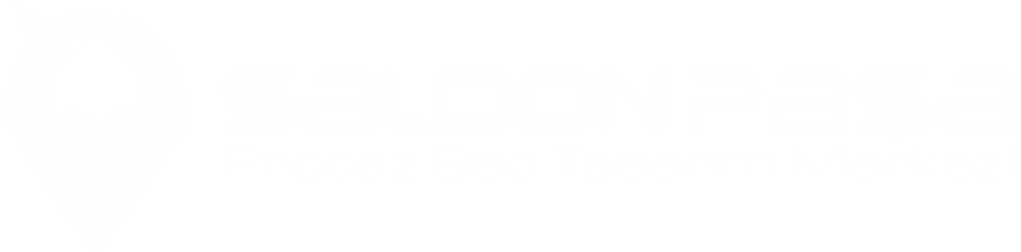 Saloon Paşa Beyaz Logo